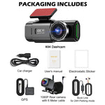 4K Dual-Lens Dash Cam with WiFi, GPS and Night Vision