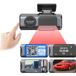 4K Dual-Lens Dash Cam with WiFi, GPS and Night Vision