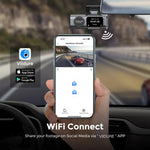 4K Dual-Lens Dash Cam with WiFi, GPS and Night Vision