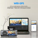 4K Dual-Lens Dash Cam with WiFi, GPS and Night Vision